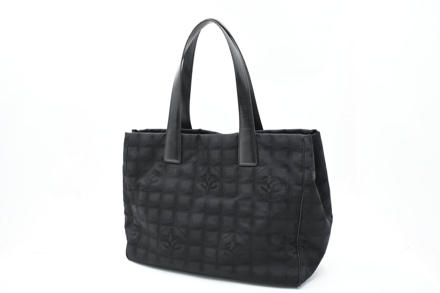 Chanel New Travel Line Tote in Black Canvas