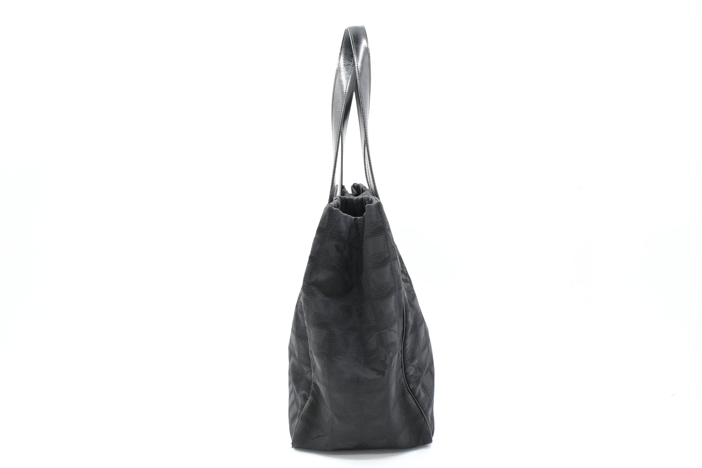 Chanel New Travel Line Tote in Black Canvas