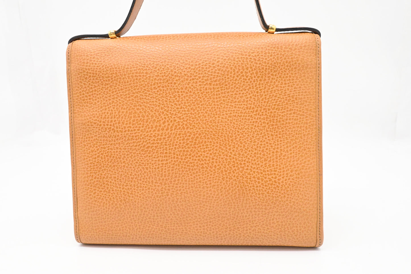 Dior Top Handle Bag in Brown Leather