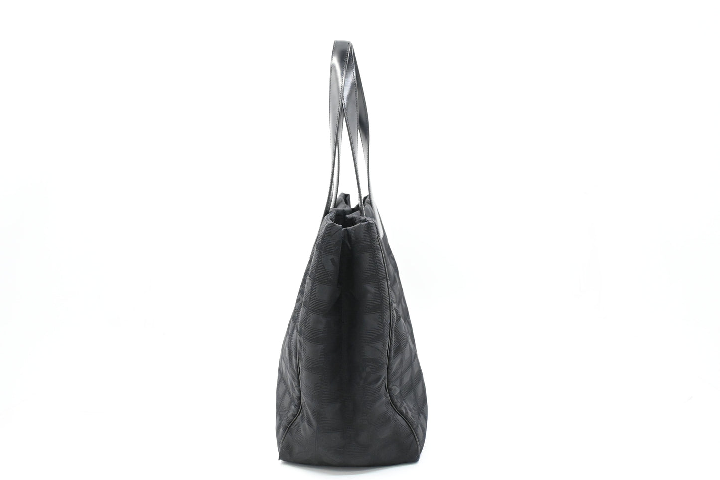 Chanel New Travel Line Tote in Black Canvas