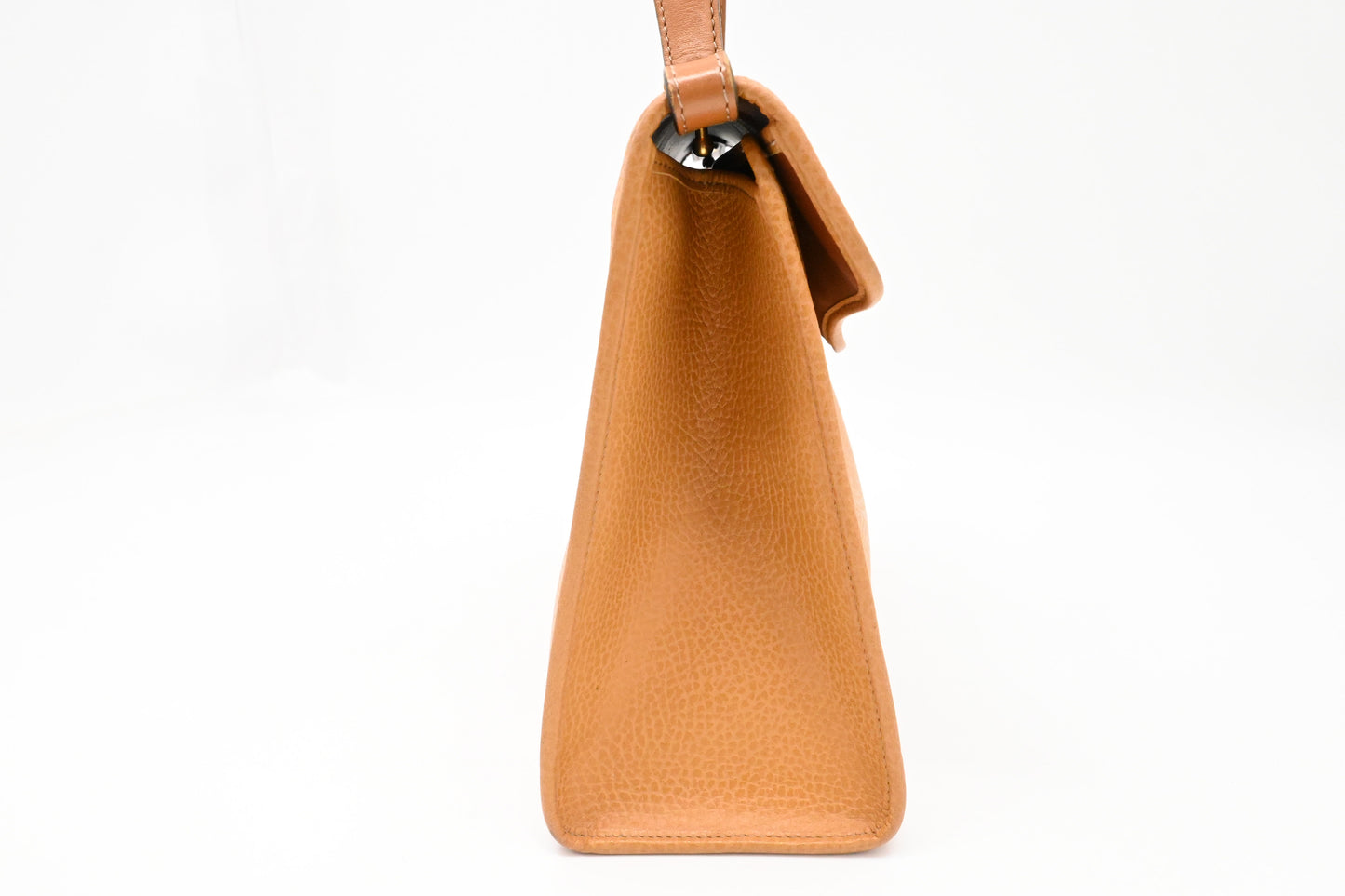 Dior Top Handle Bag in Brown Leather