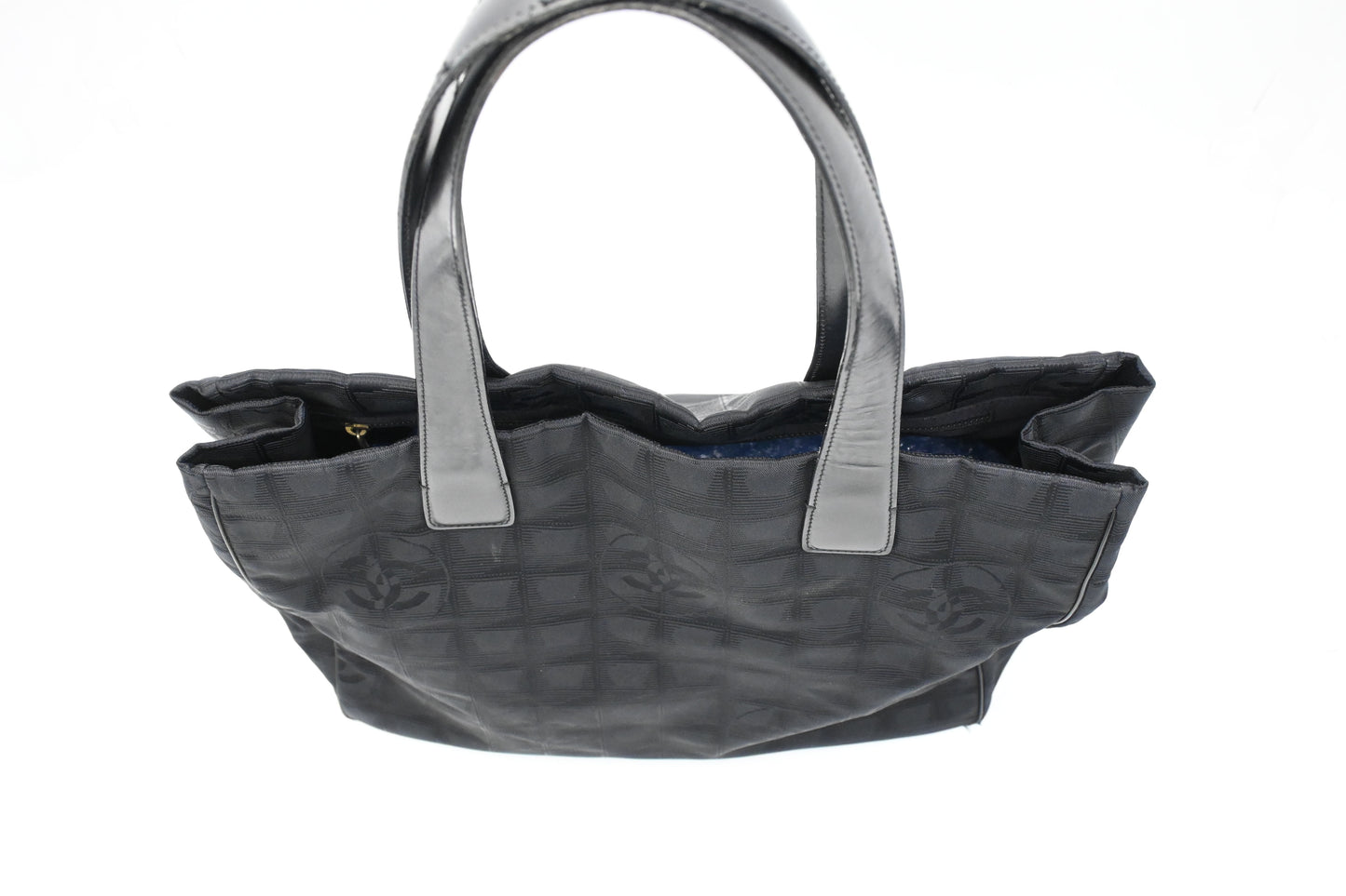 Chanel New Travel Line Tote in Black Canvas