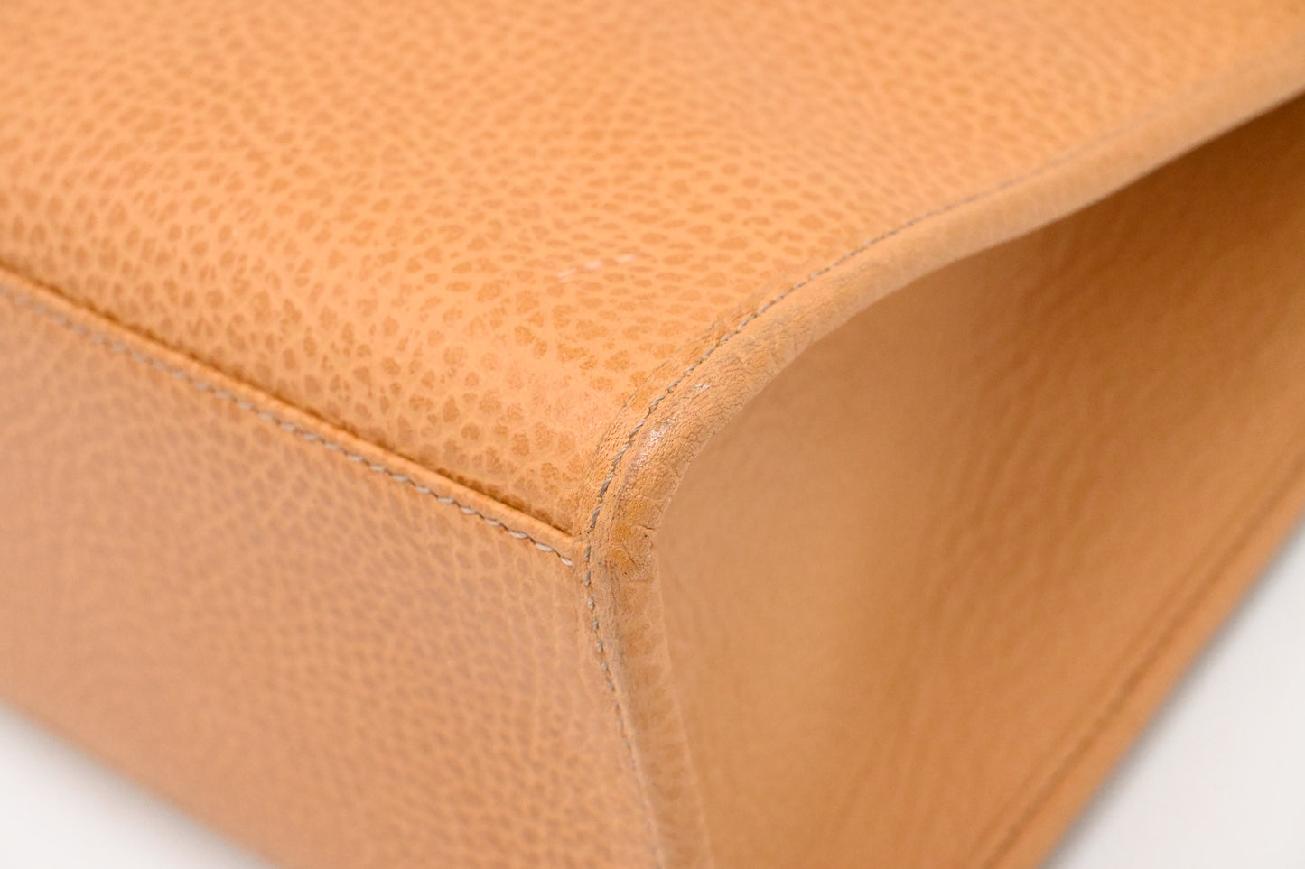 Dior Top Handle Bag in Brown Leather