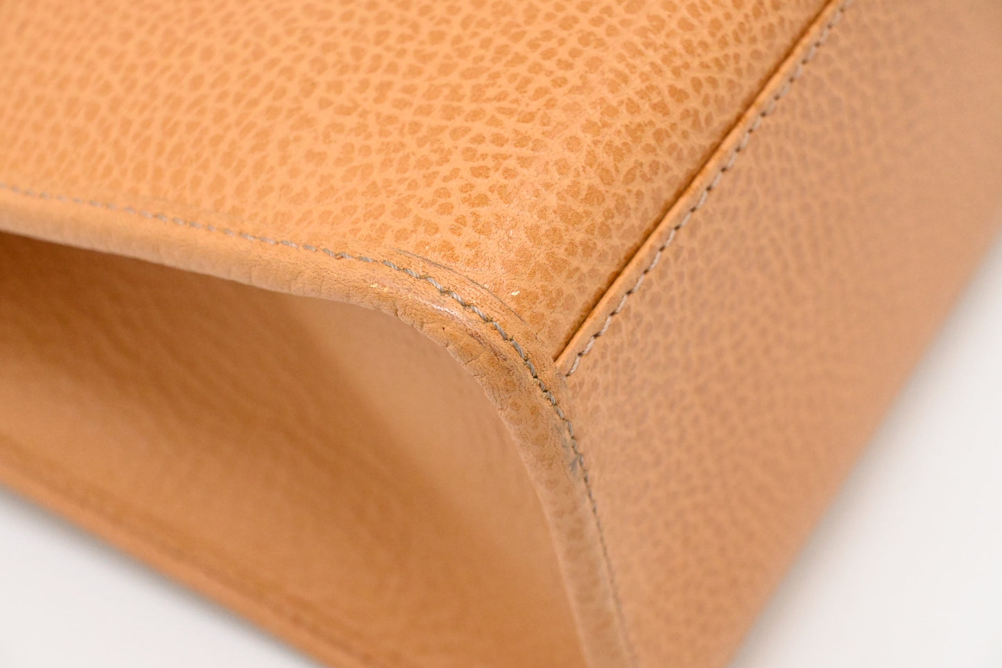 Dior Top Handle Bag in Brown Leather