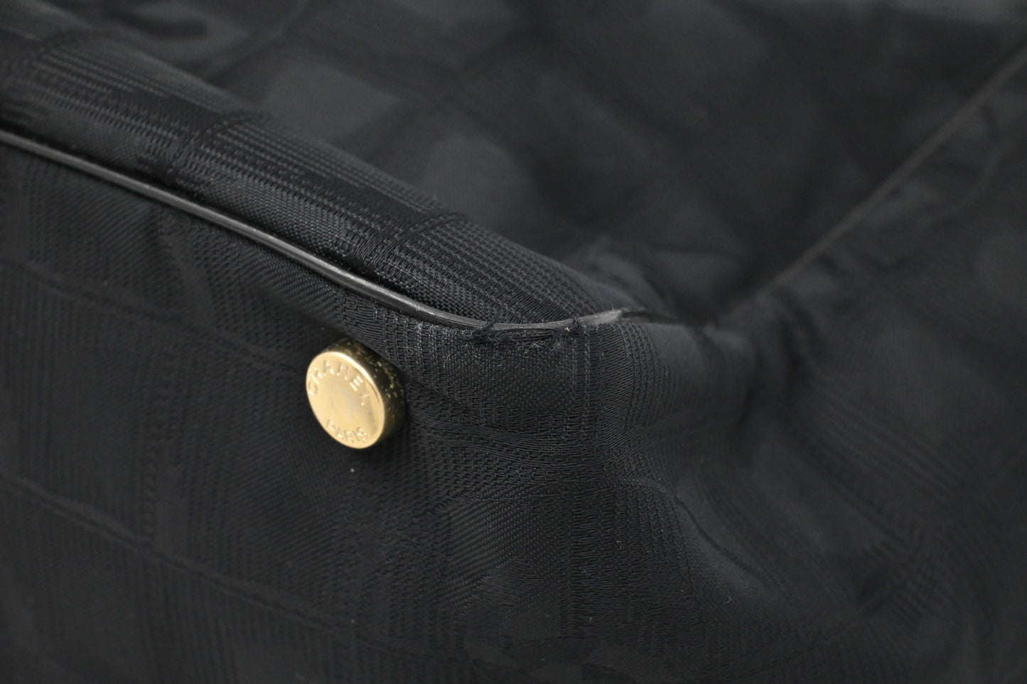 Chanel New Travel Line Tote in Black Canvas