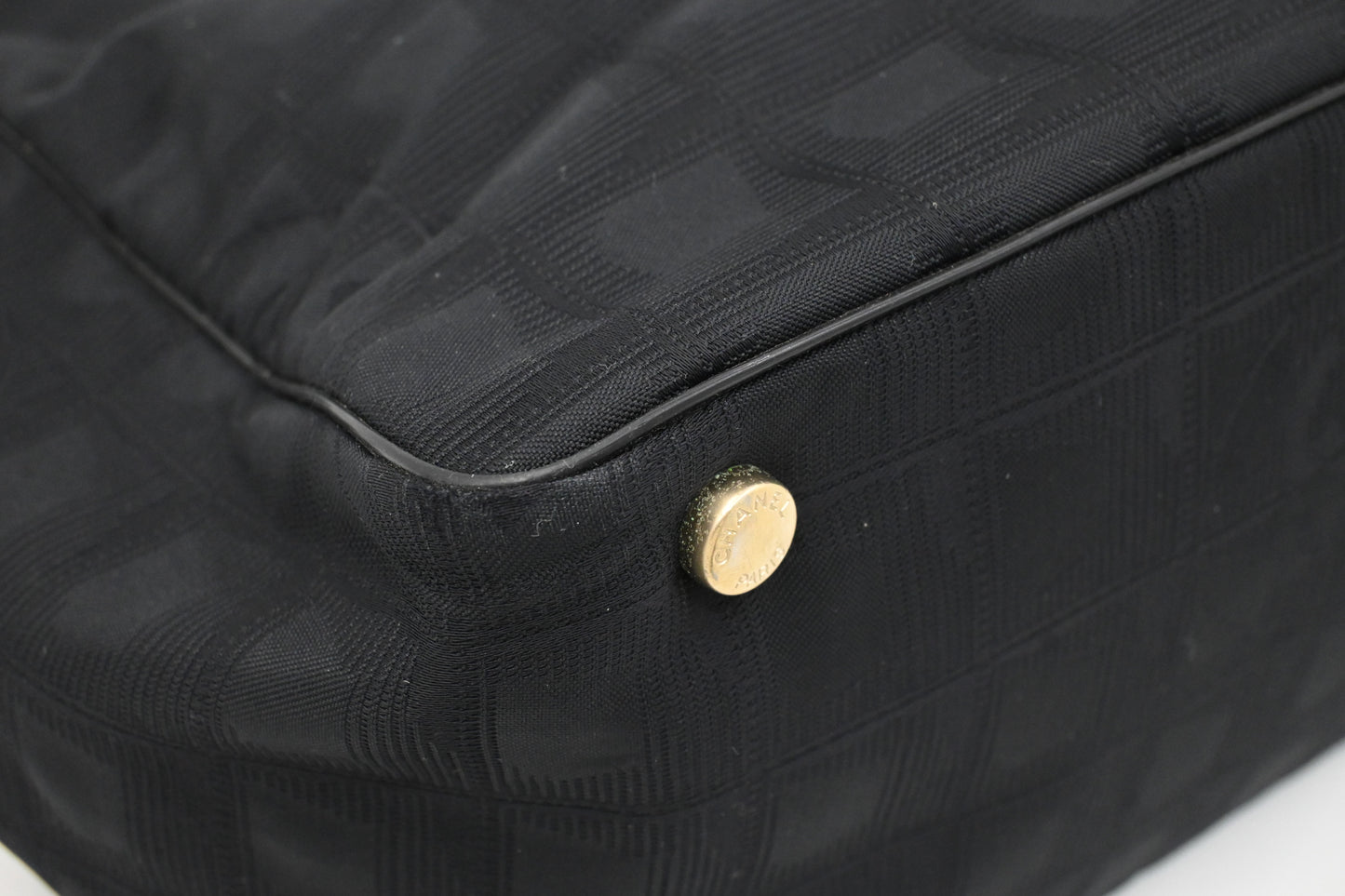 Chanel New Travel Line Tote in Black Canvas