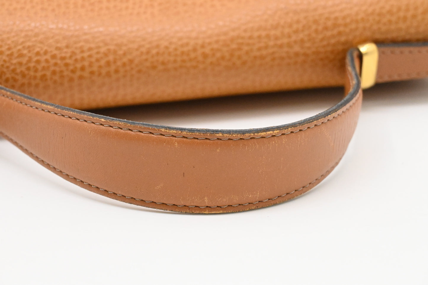 Dior Top Handle Bag in Brown Leather