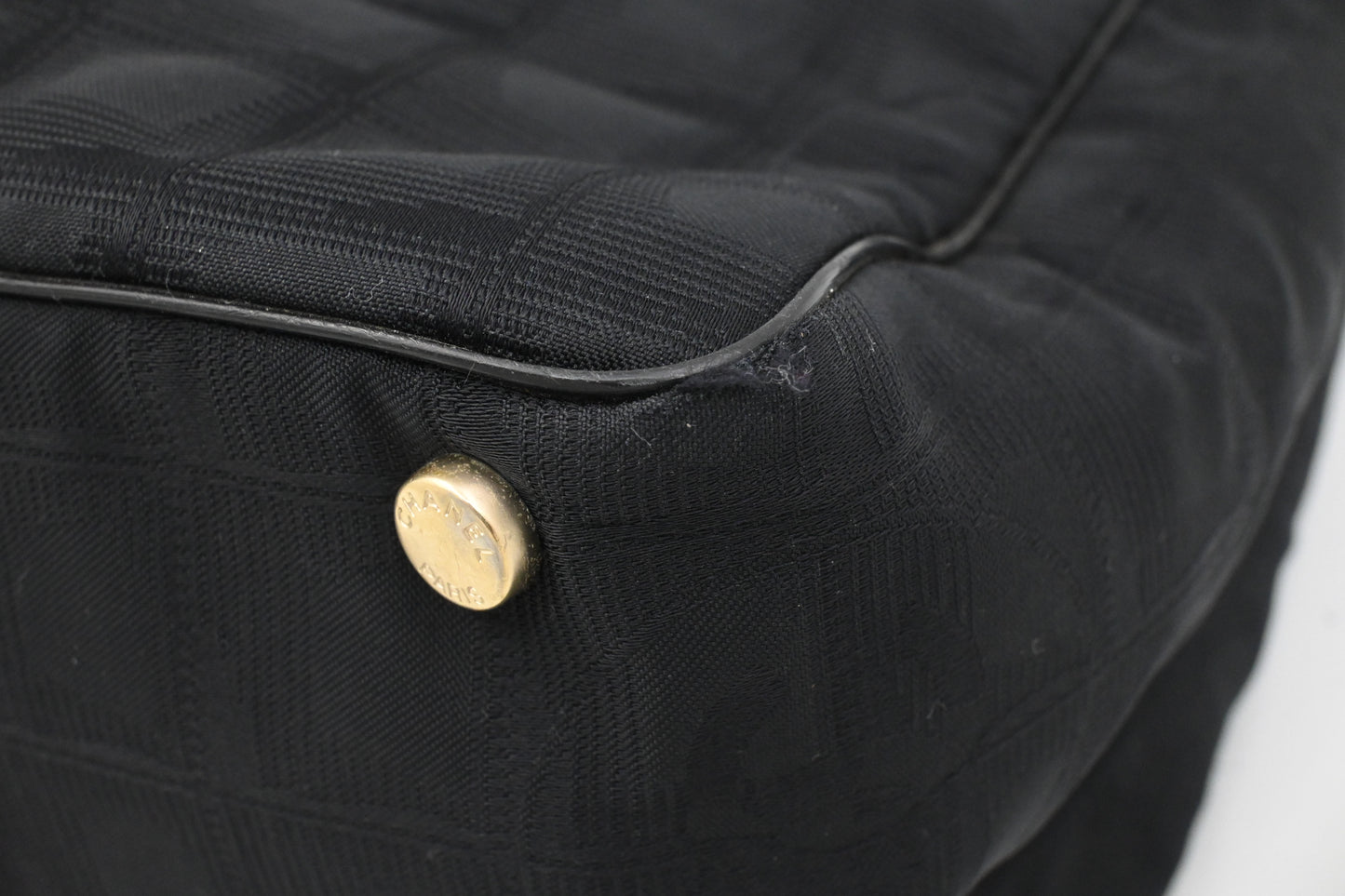 Chanel New Travel Line Tote in Black Canvas
