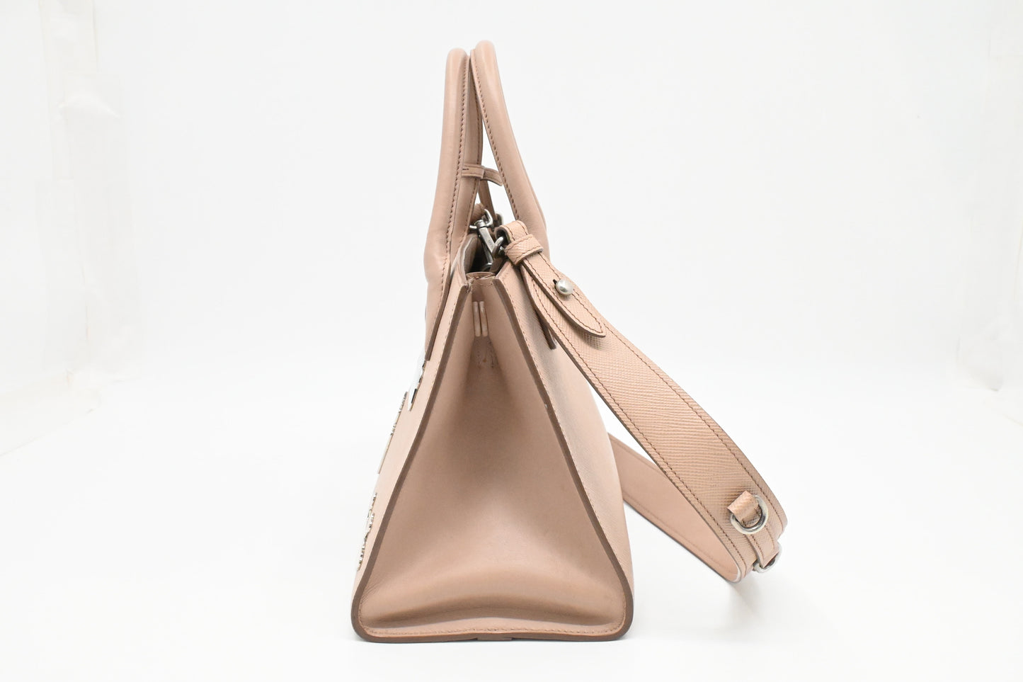 Prada Monochrome Robot 2way Bag in Pink Saffiano Leather