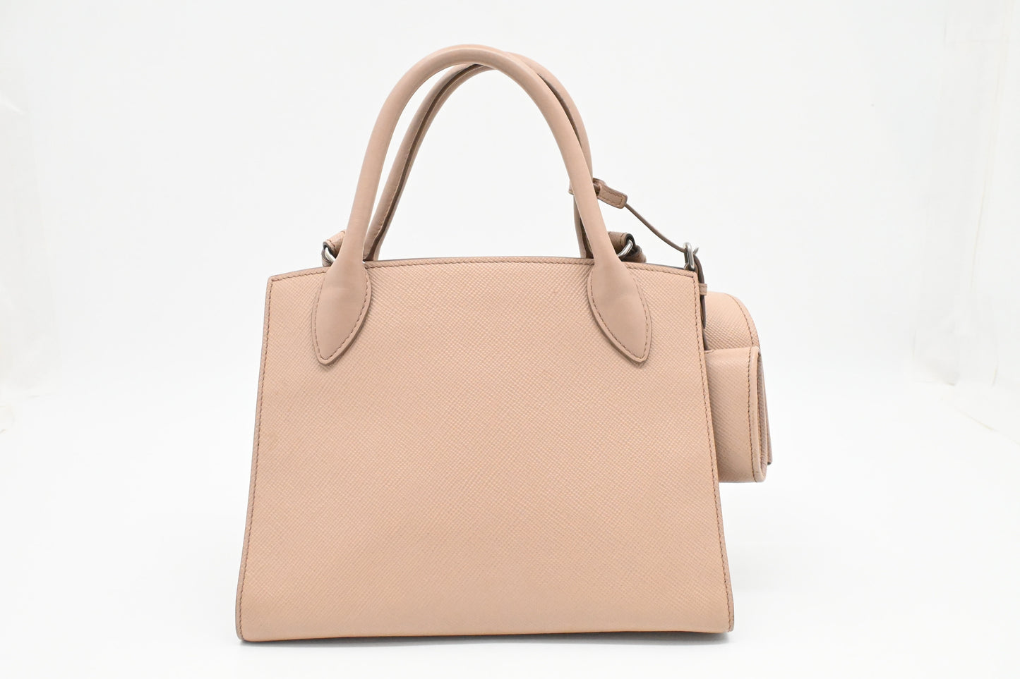 Prada Monochrome Robot 2way Bag in Pink Saffiano Leather