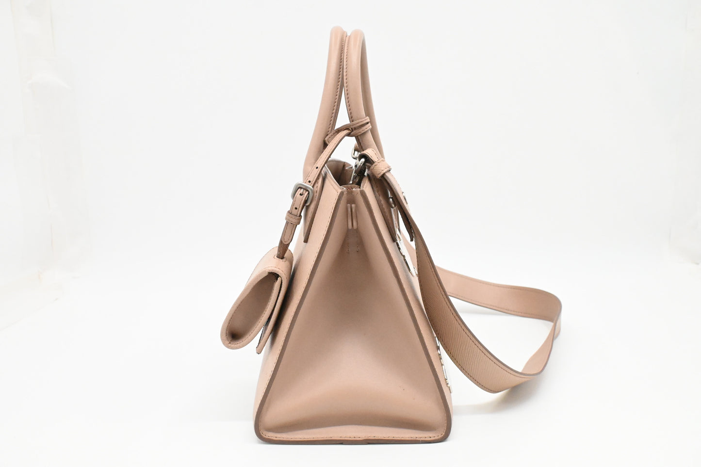 Prada Monochrome Robot 2way Bag in Pink Saffiano Leather