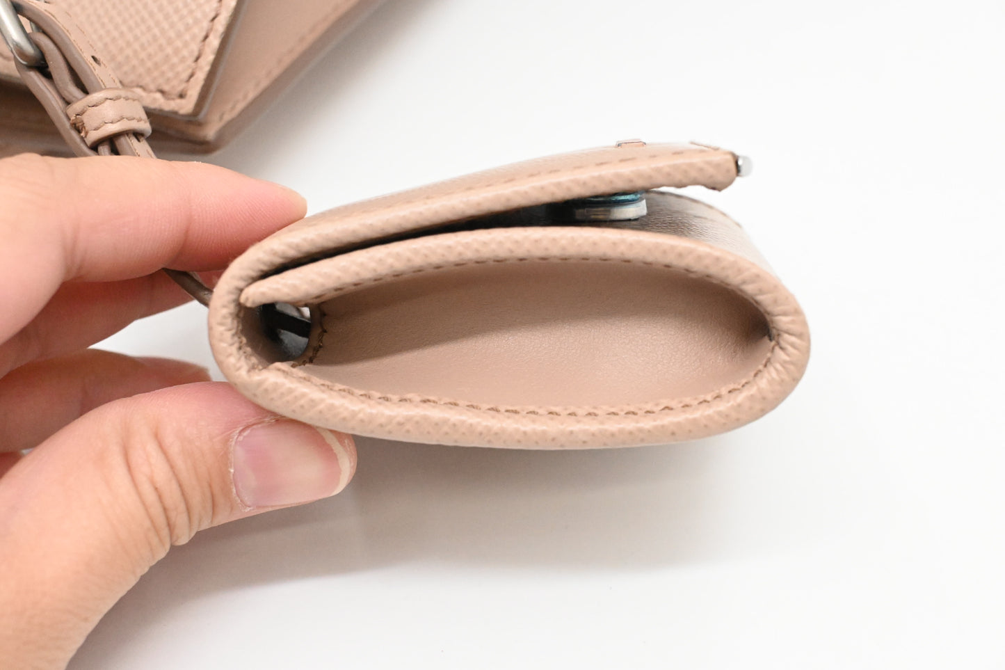 Prada Monochrome Robot 2way Bag in Pink Saffiano Leather