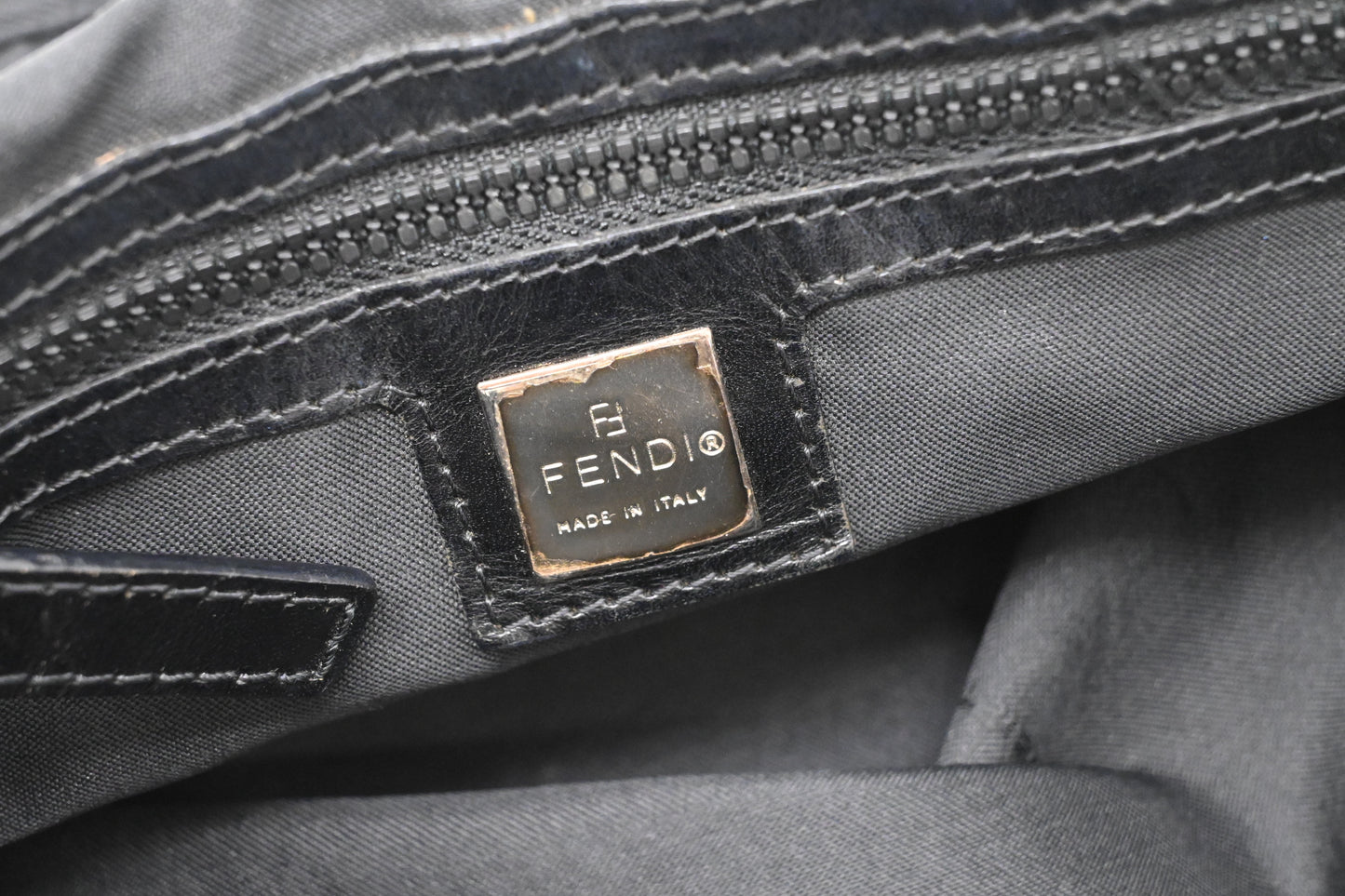 Fendi Crossbody Bag in Black Canvas