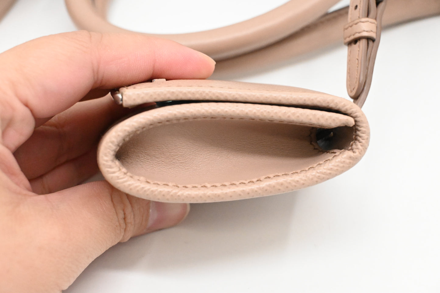 Prada Monochrome Robot 2way Bag in Pink Saffiano Leather