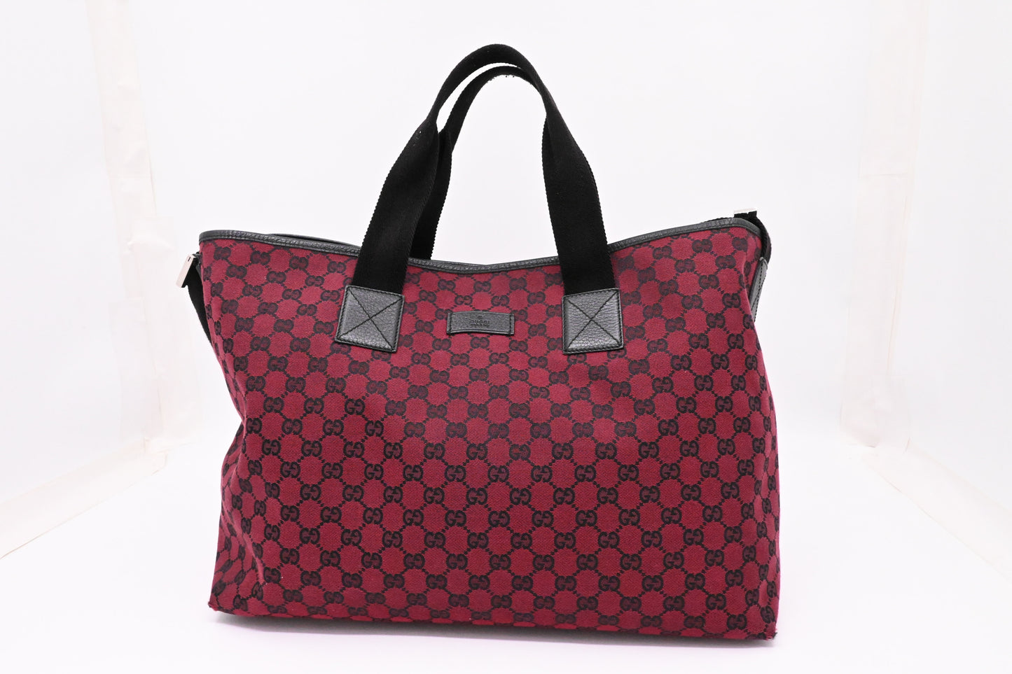 Gucci Crossbody Tote in Burgundy GG Canvas