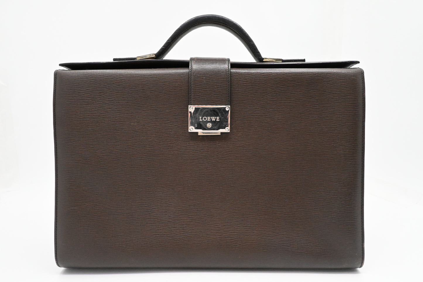Loewe Brieface in Brown Leather