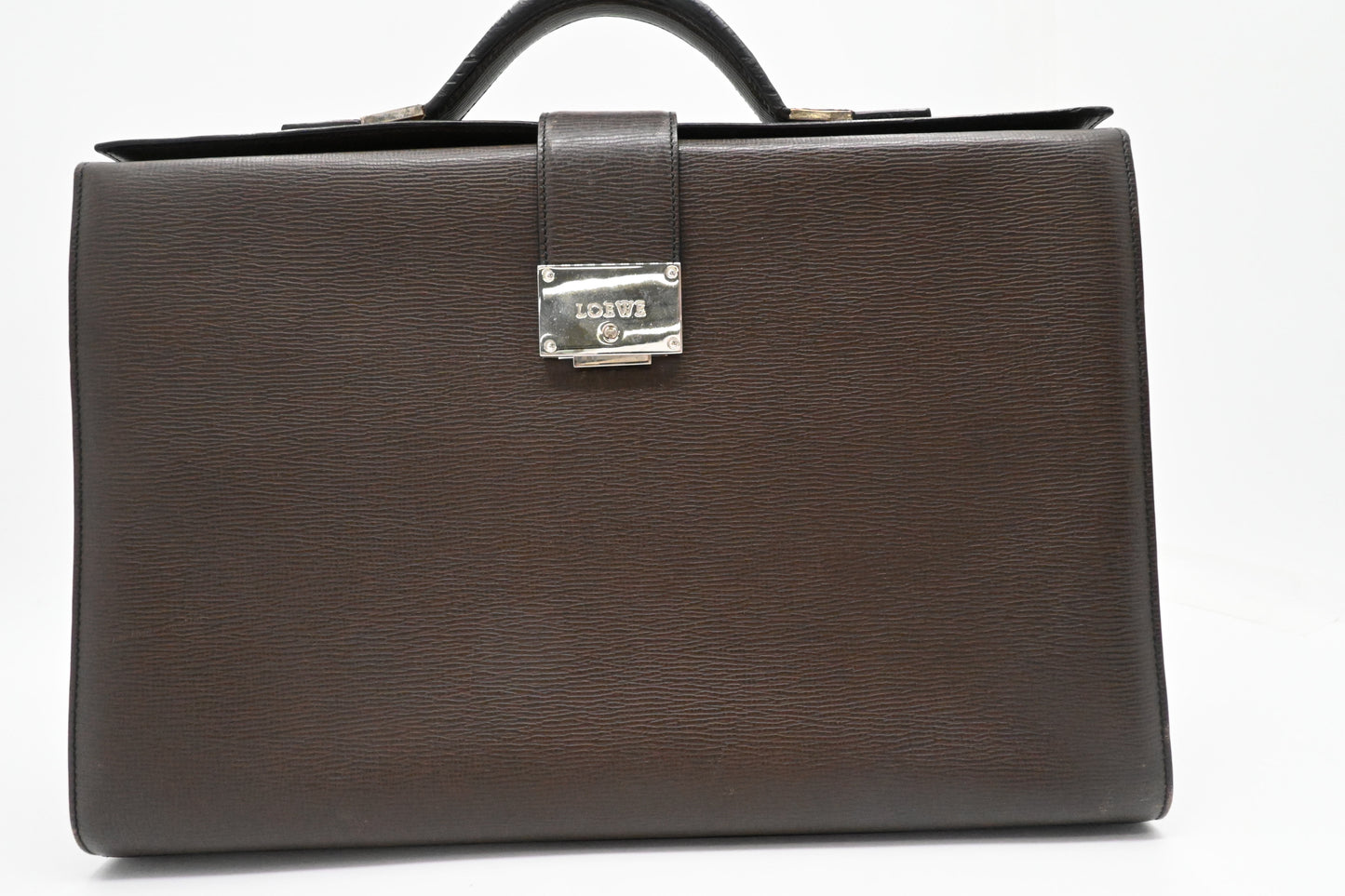 Loewe Brieface in Brown Leather