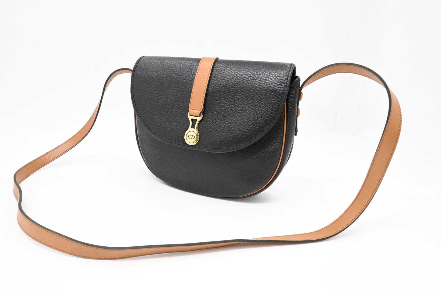 Dior Crossbody Bag in Black Leather