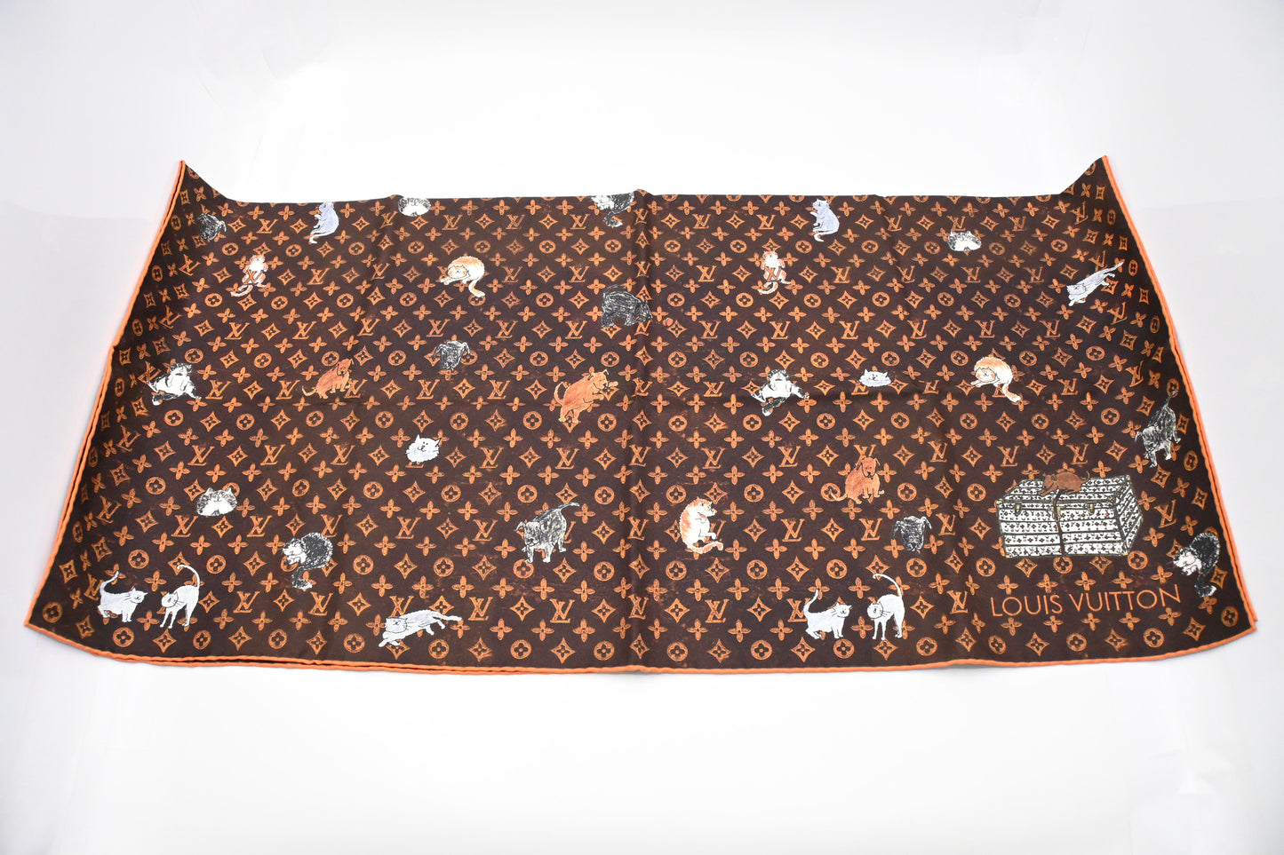 Louis Vuitton Catogram Scarf in Silk