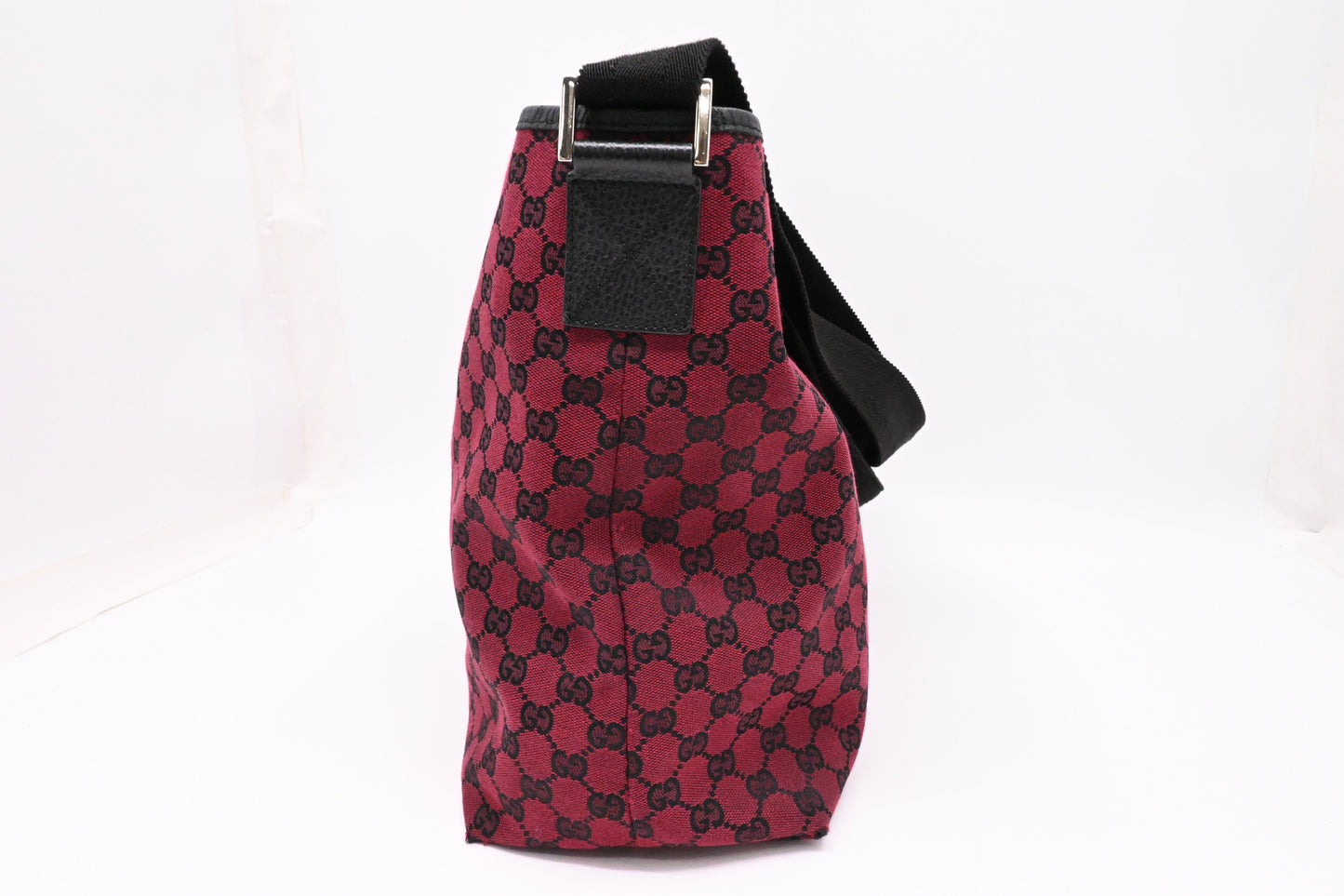 Gucci Crossbody Tote in Burgundy GG Canvas