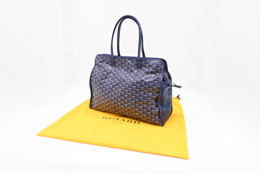 Goyard Hardy PM in Navy Blue Goyardine Canvas