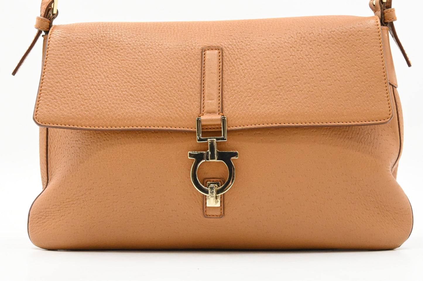 Ferragamo Shoulder Bag in Brown Leather