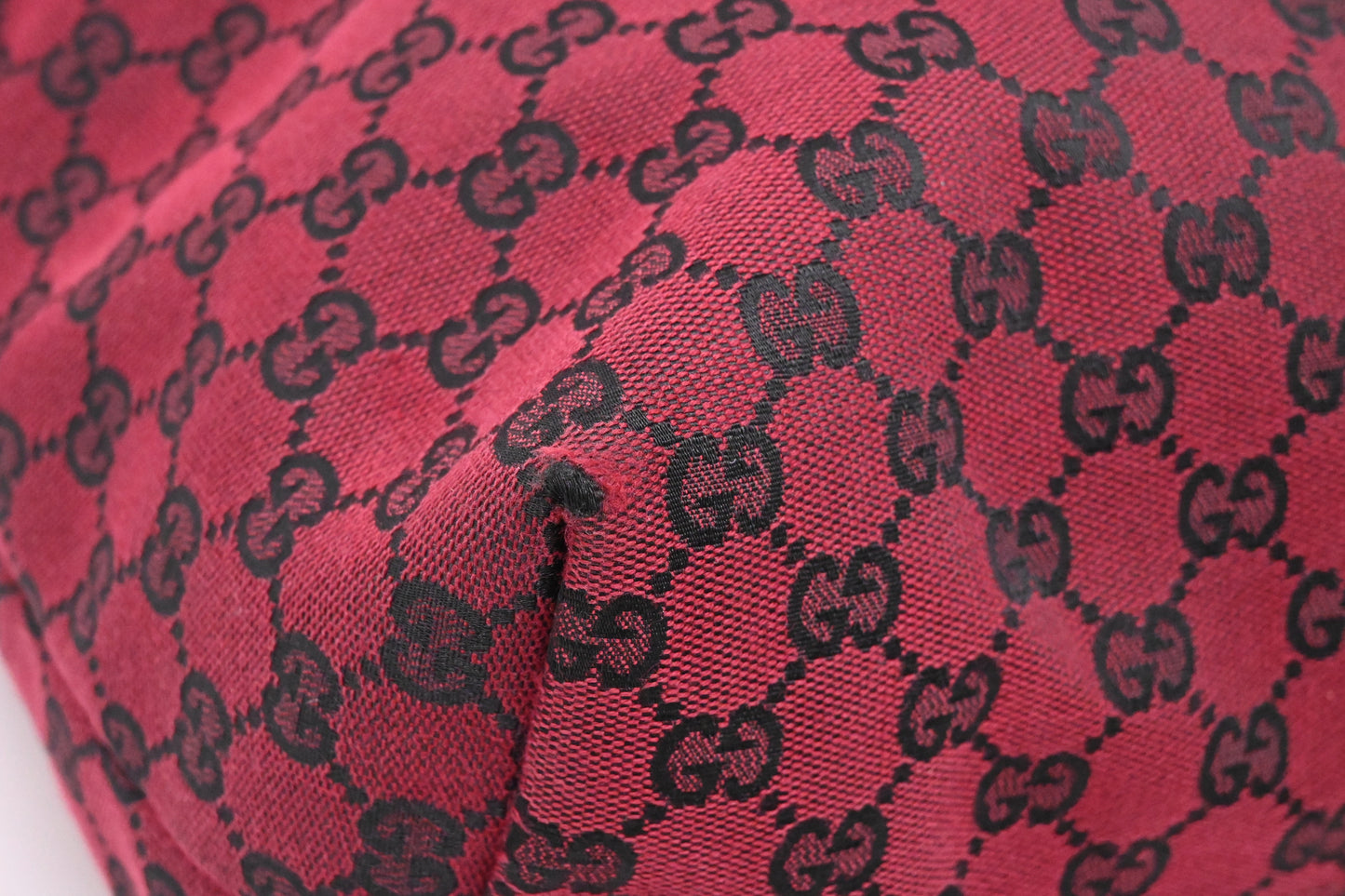 Gucci Crossbody Tote in Burgundy GG Canvas