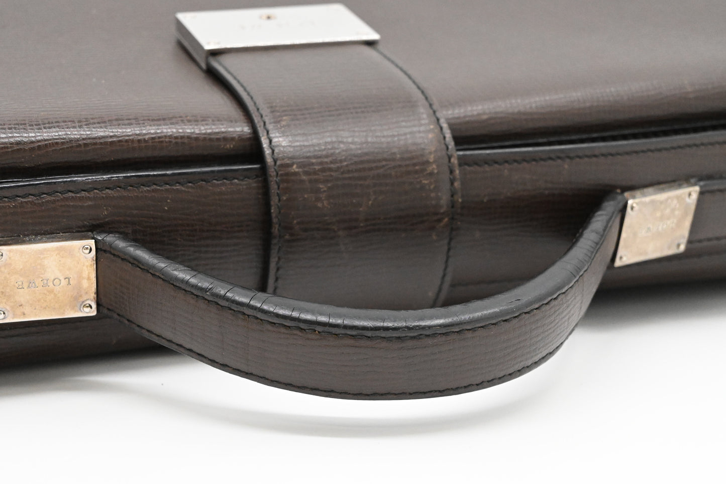 Loewe Brieface in Brown Leather