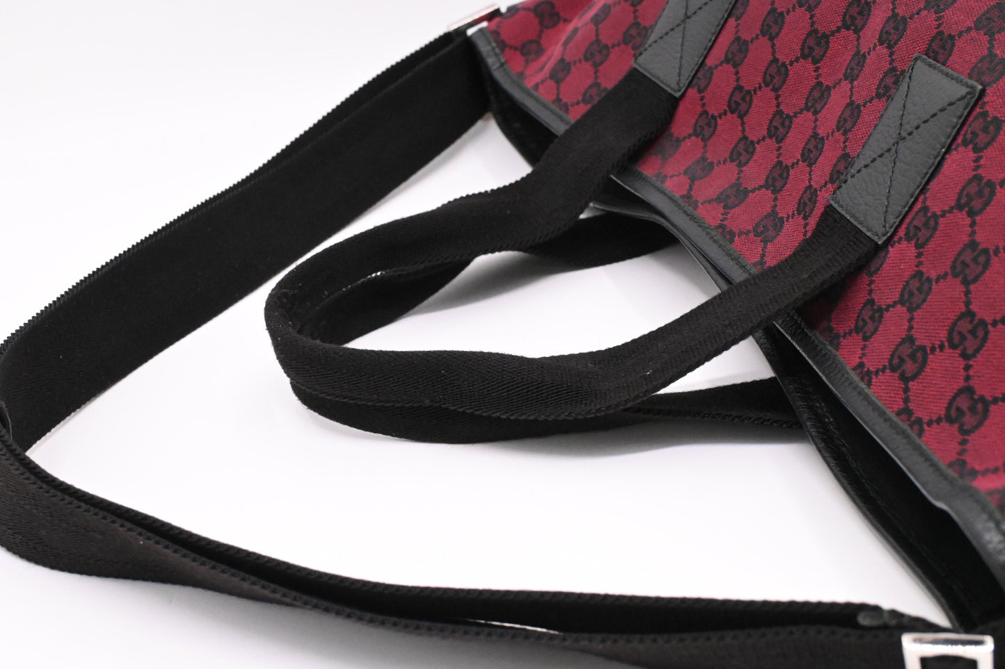 Gucci Crossbody Tote in Burgundy GG Canvas