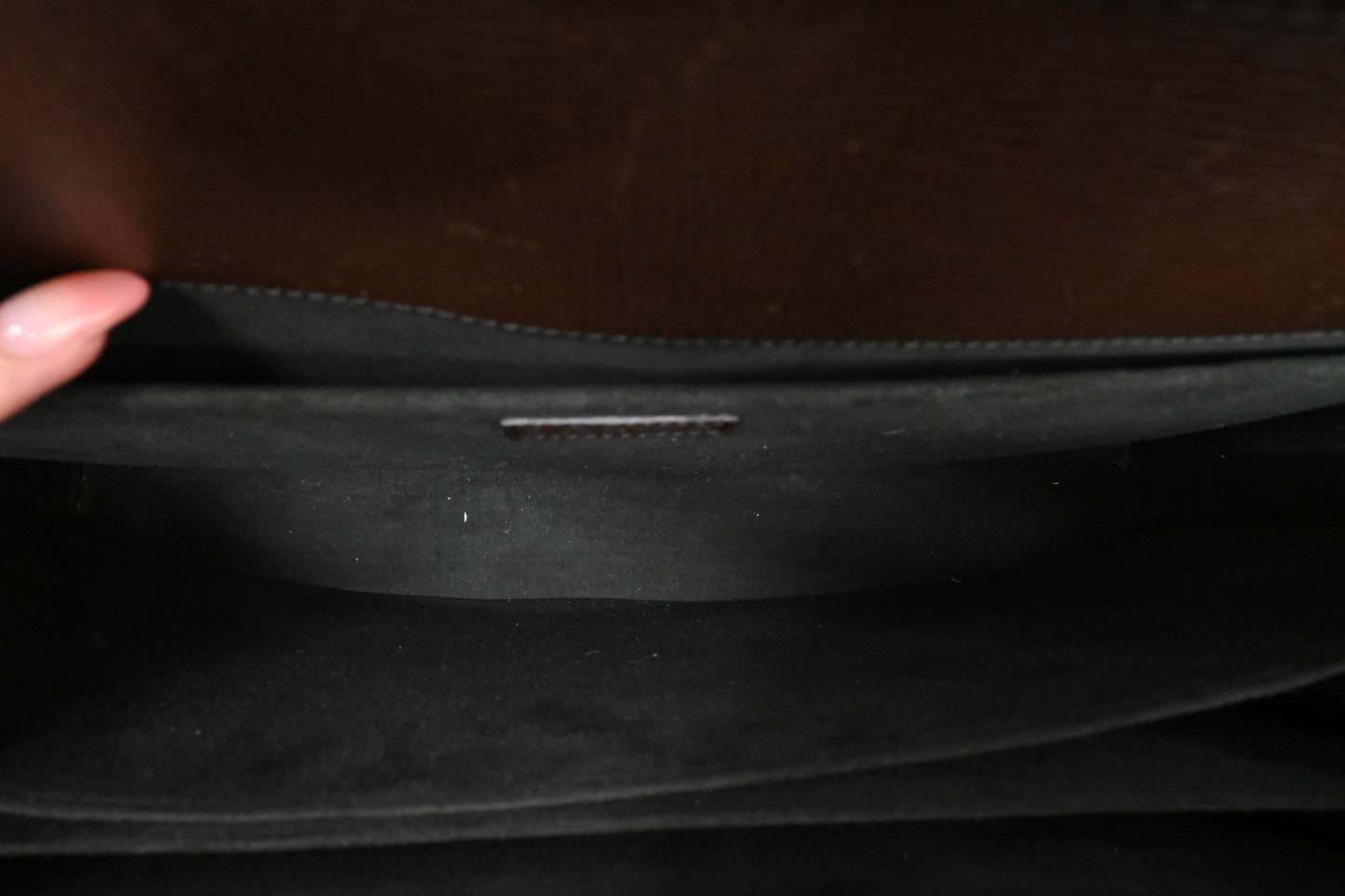 Loewe Brieface in Brown Leather