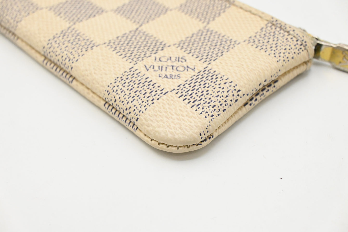 Louis Vuitton Pochette Cles in Damier Azur Canvas