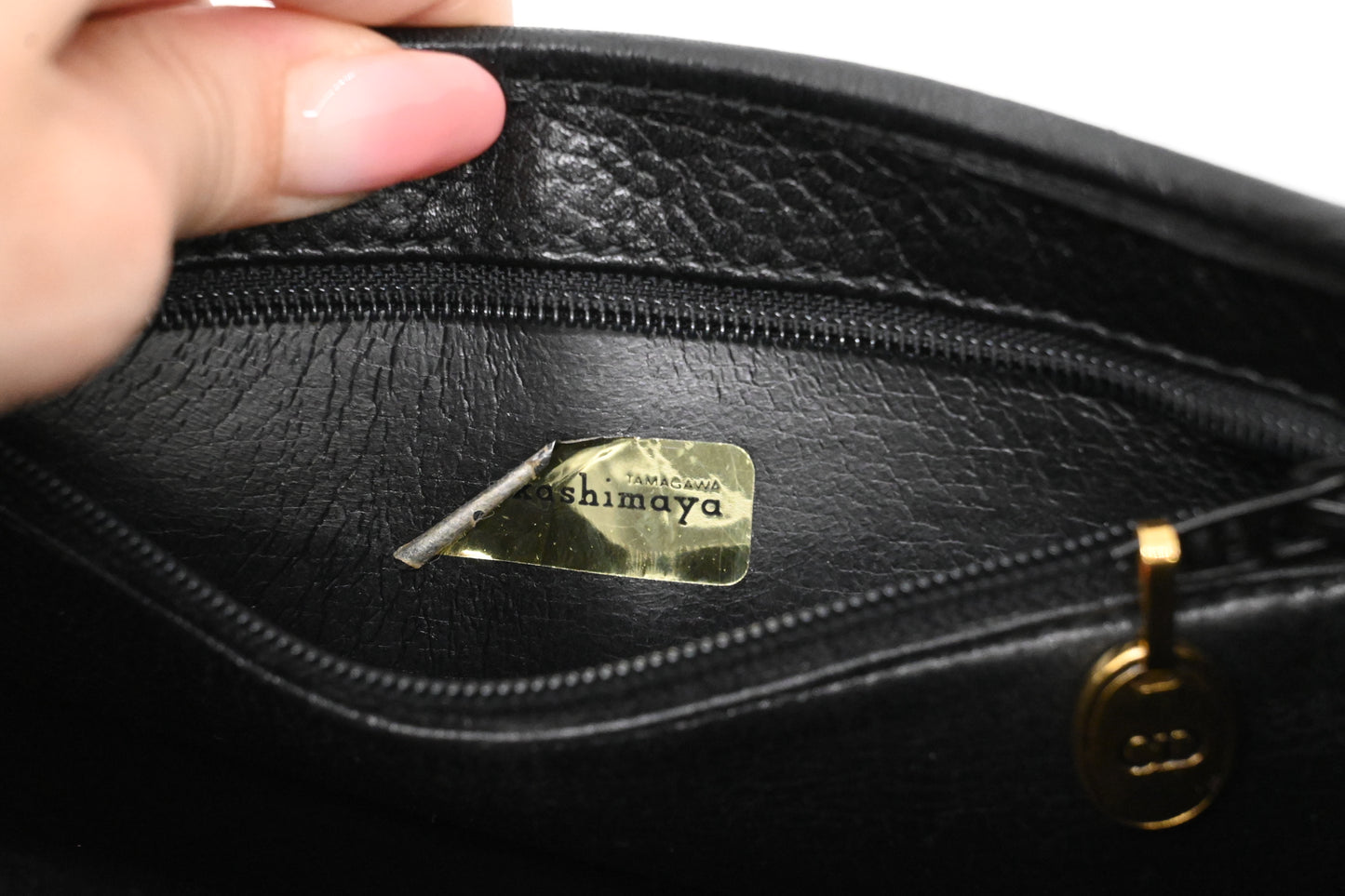 Dior Crossbody Bag in Black Leather