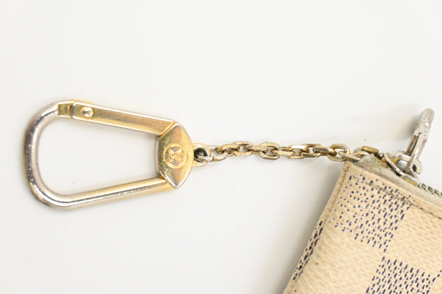 Louis Vuitton Pochette Cles in Damier Azur Canvas