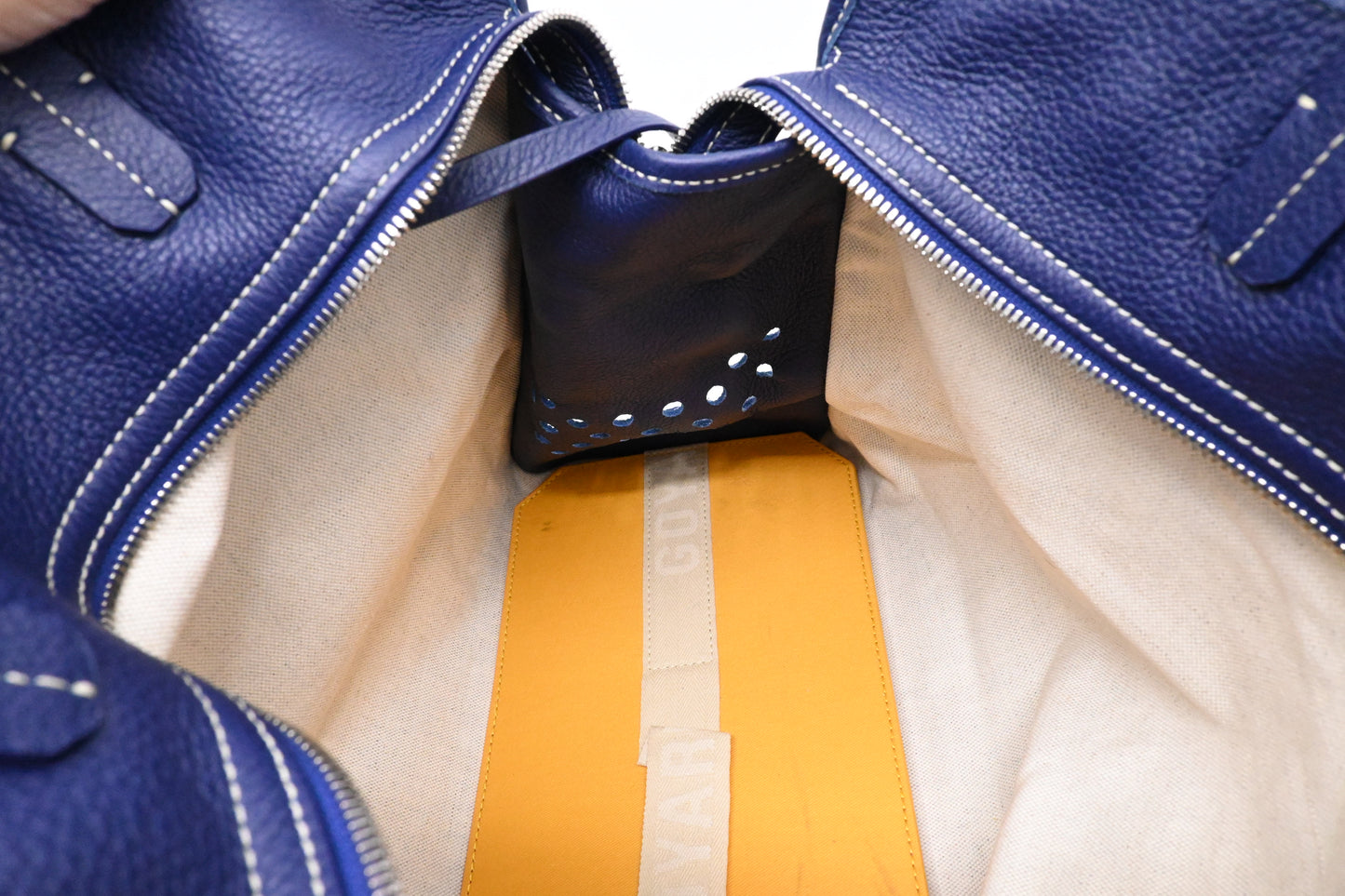 Goyard Hardy PM in Navy Blue Goyardine Canvas