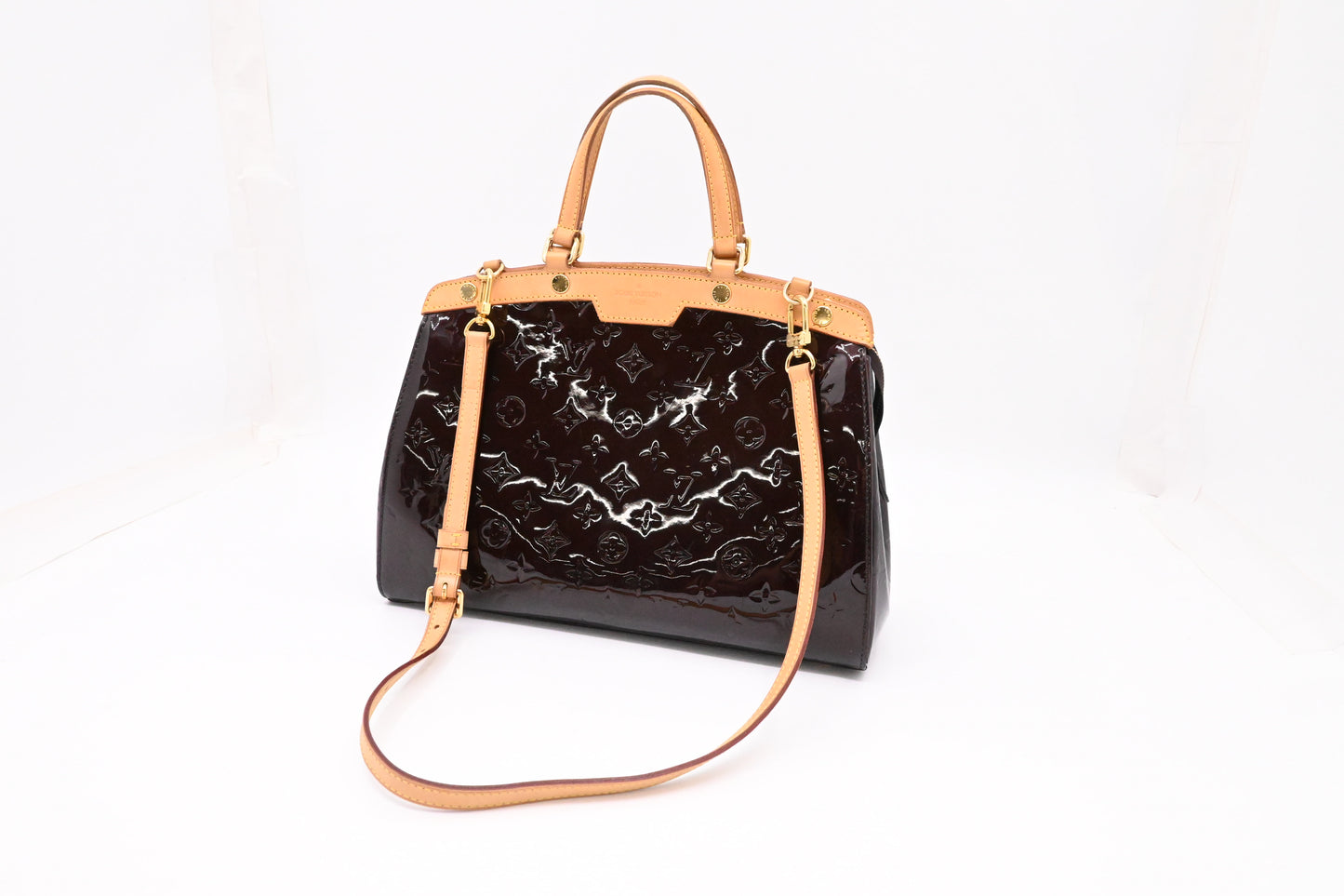 Louis Vuitton Brea in Amarante Vernis Leather