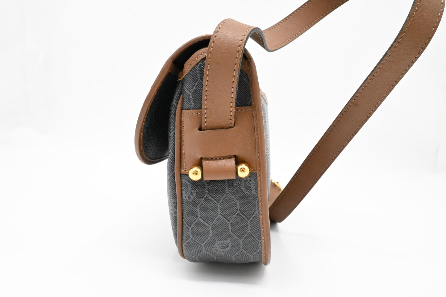 Dior Shoulder Bag in Grey Honeycomb Canvas