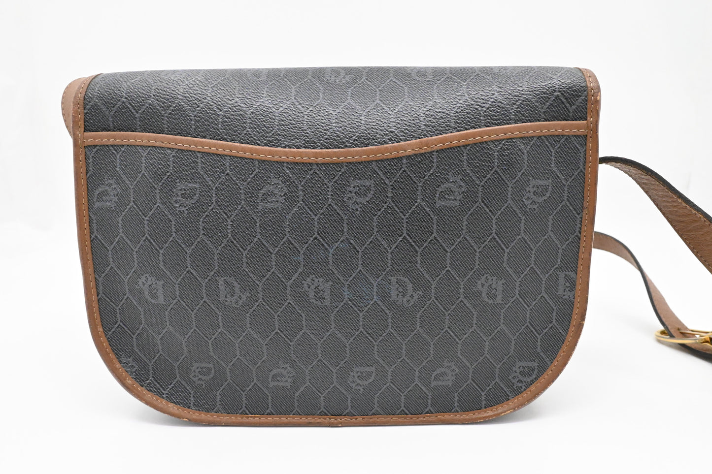 Dior Shoulder Bag in Grey Honeycomb Canvas