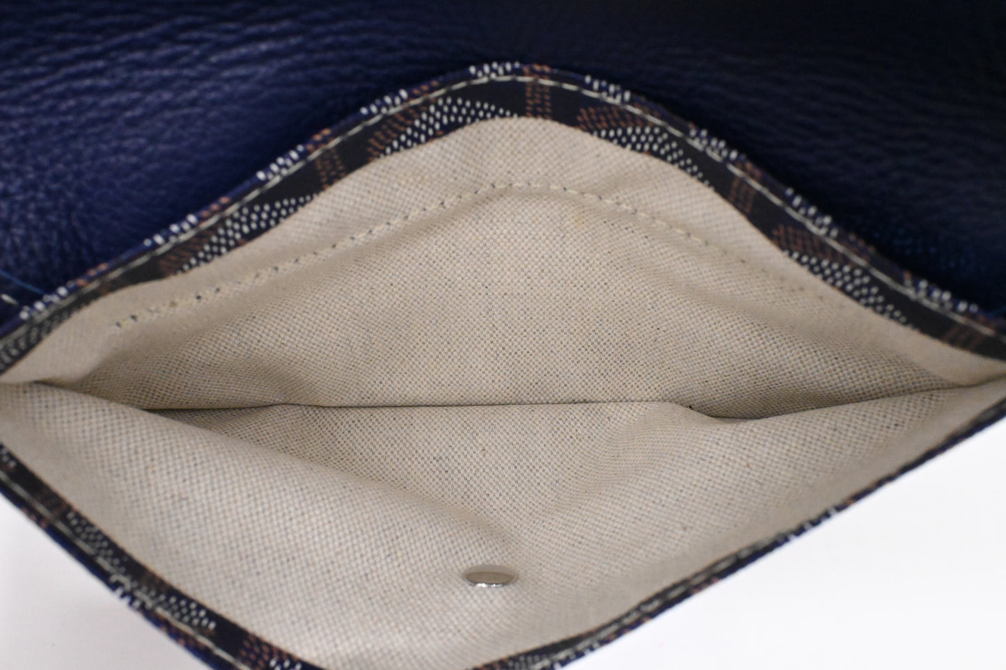 Goyard Hardy PM in Navy Blue Goyardine Canvas
