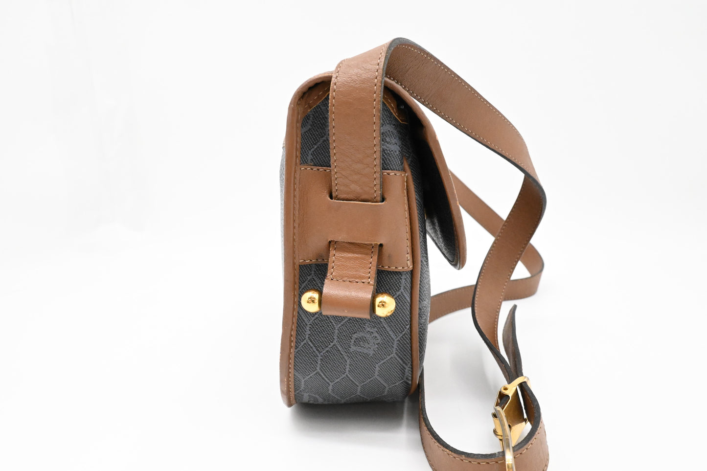 Dior Shoulder Bag in Grey Honeycomb Canvas