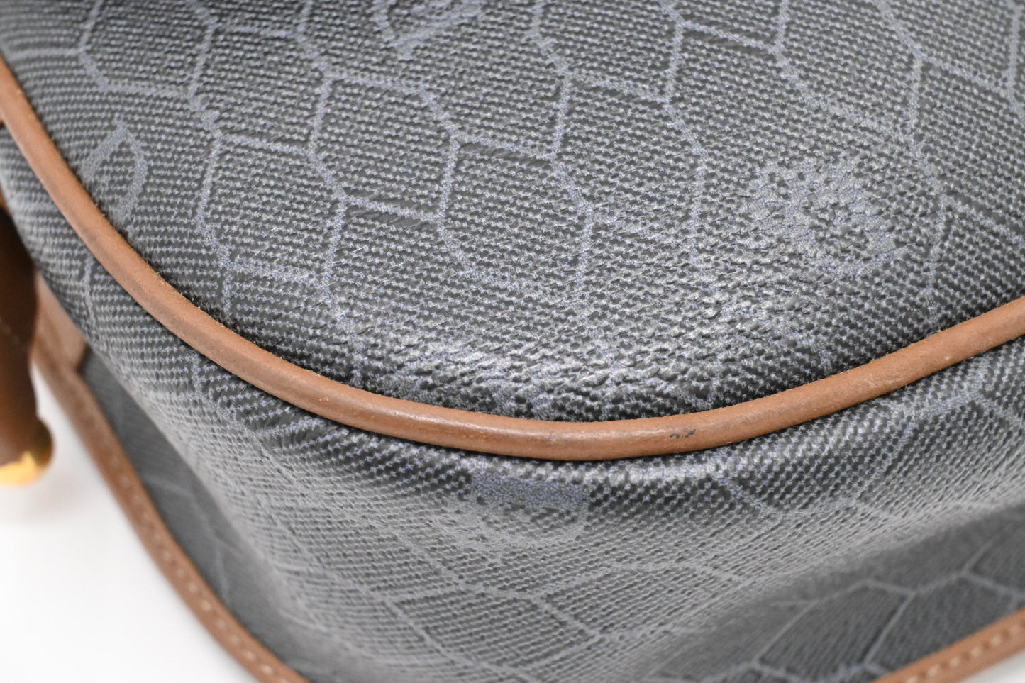 Dior Shoulder Bag in Grey Honeycomb Canvas