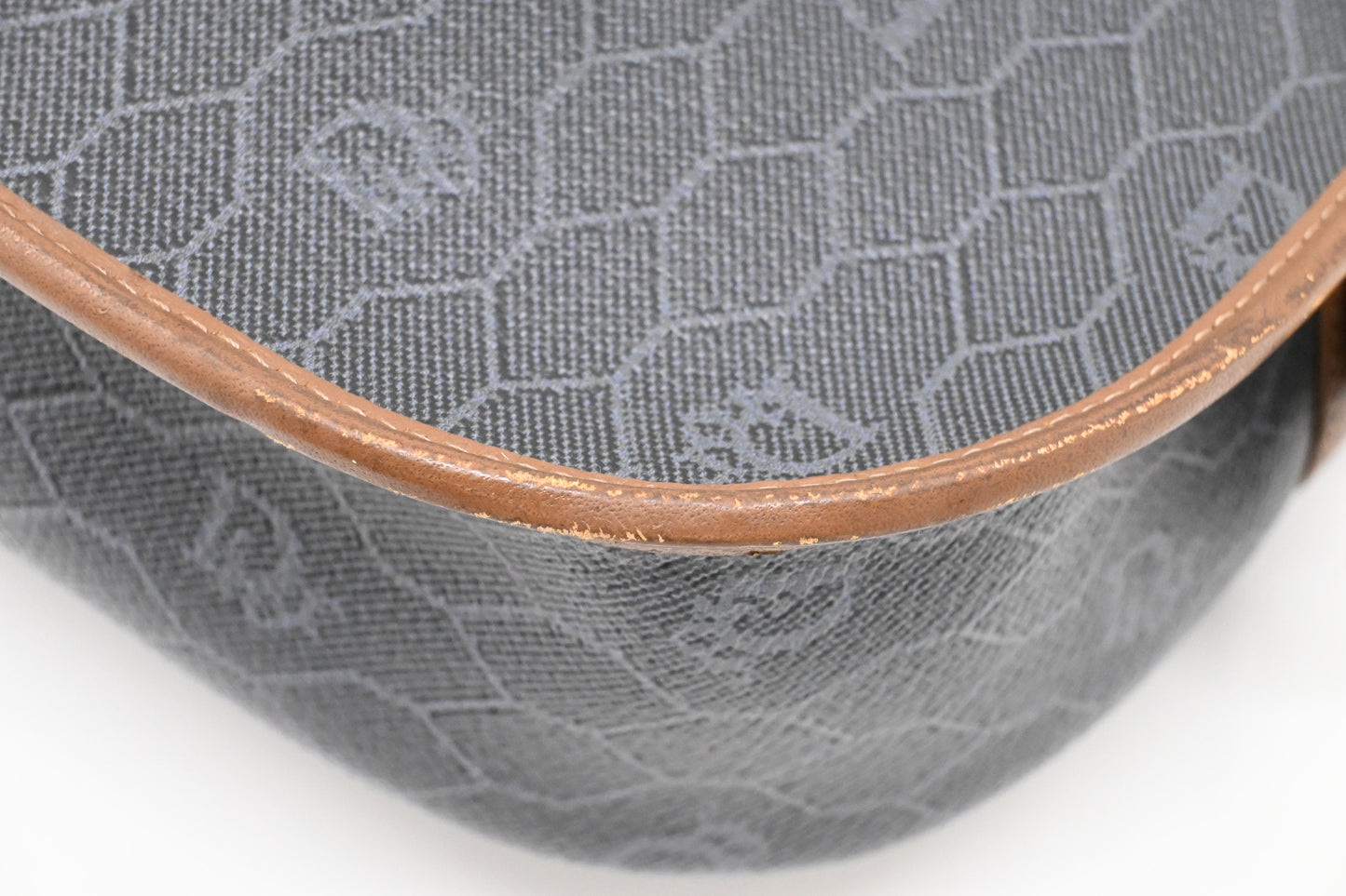 Dior Shoulder Bag in Grey Honeycomb Canvas