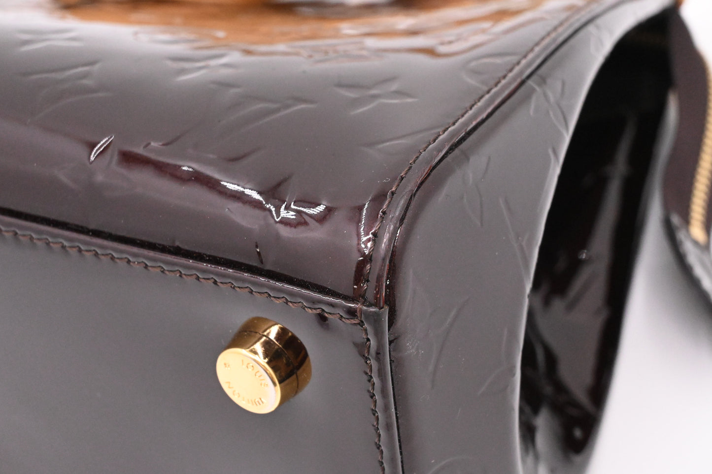 Louis Vuitton Brea in Amarante Vernis Leather