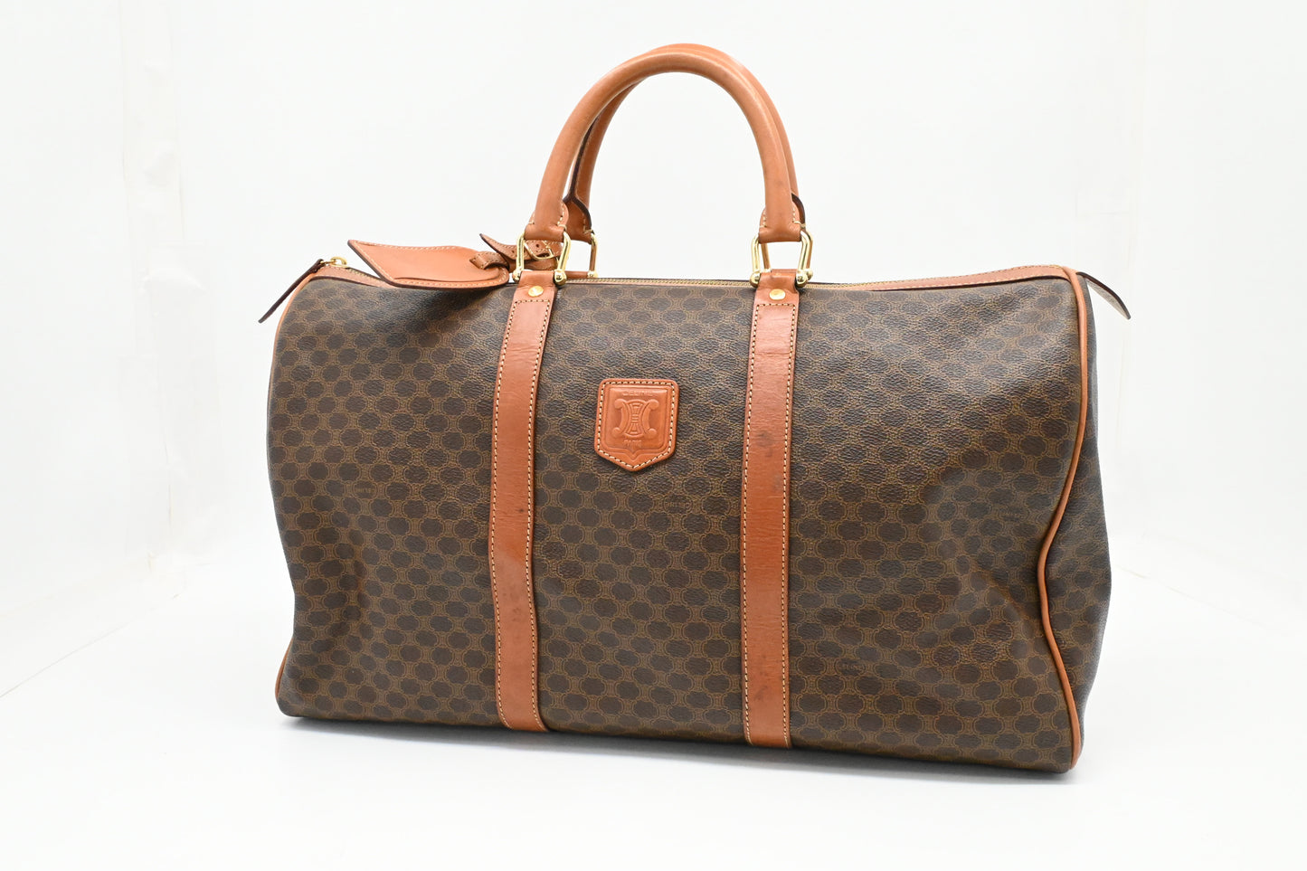 Celine Travel Bag in Brown Macadam Coated Canvas