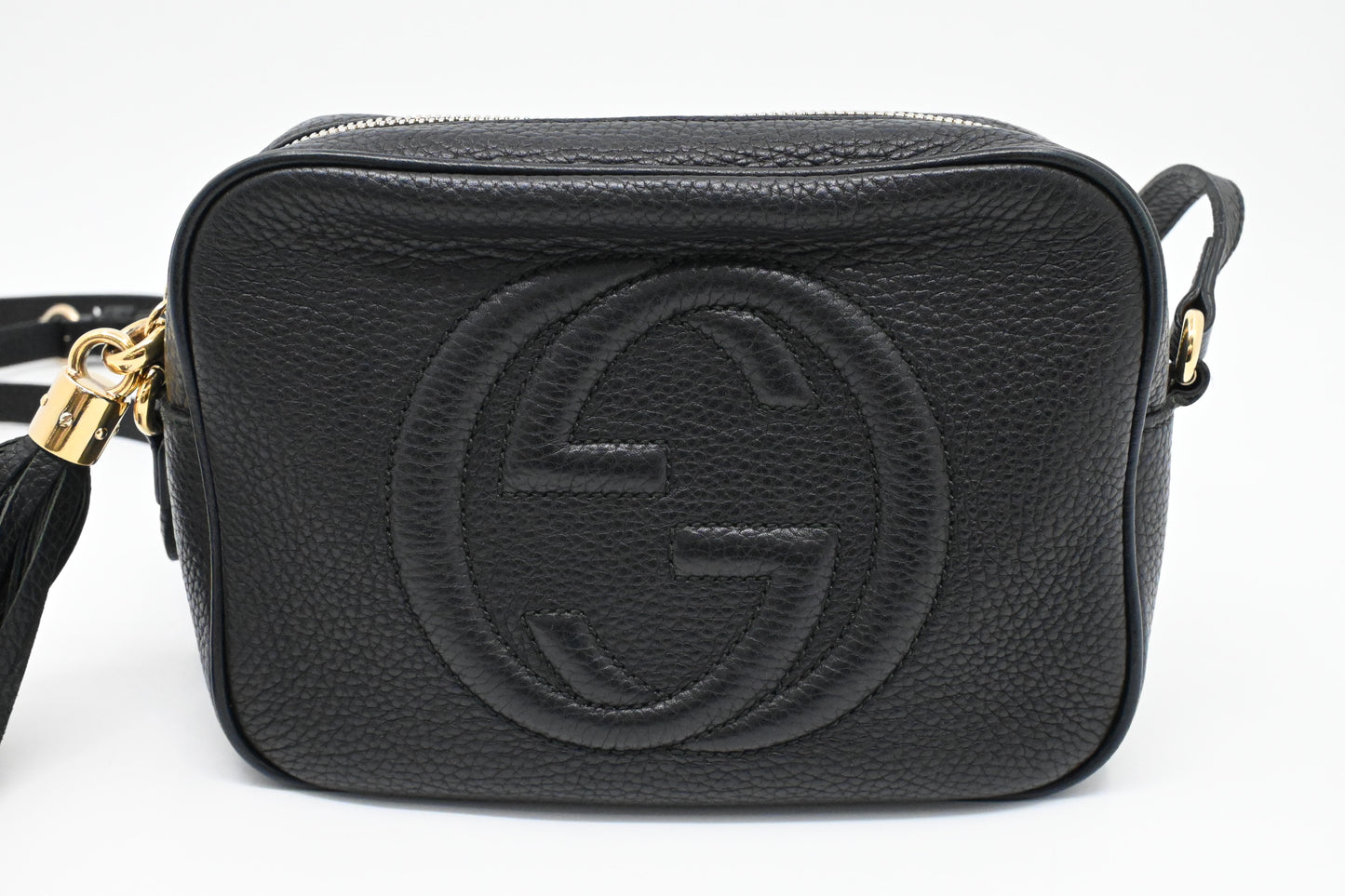 Gucci Soho Disco Crossbody Bag in Black Leather
