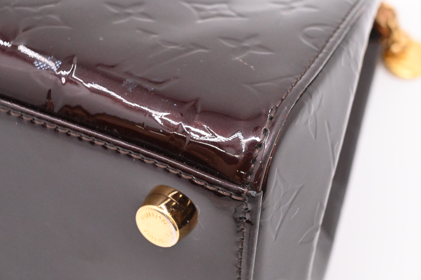 Louis Vuitton Brea in Amarante Vernis Leather