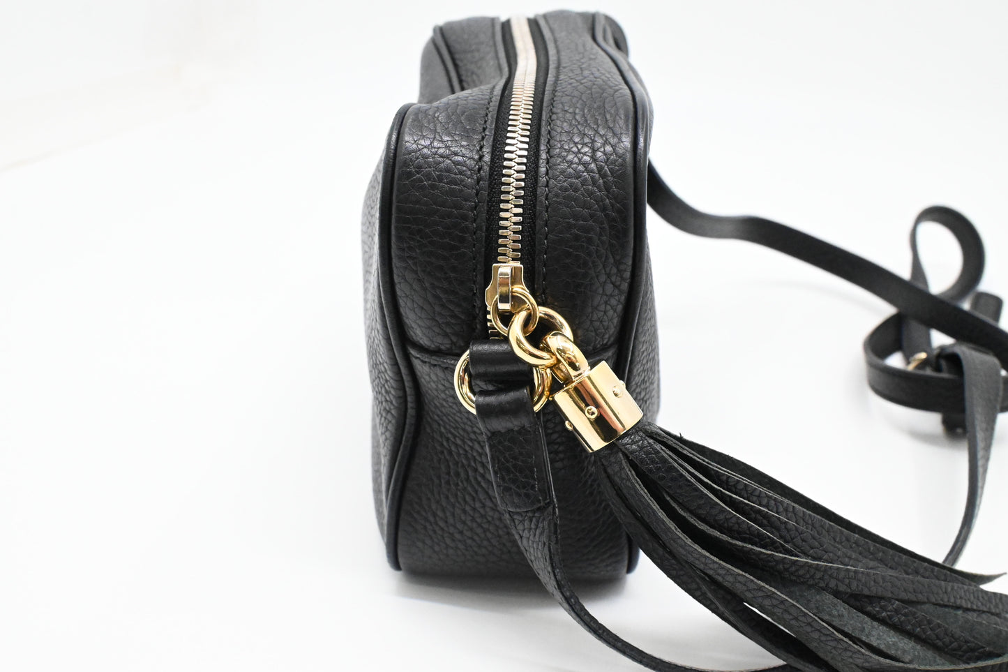 Gucci Soho Disco Crossbody Bag in Black Leather