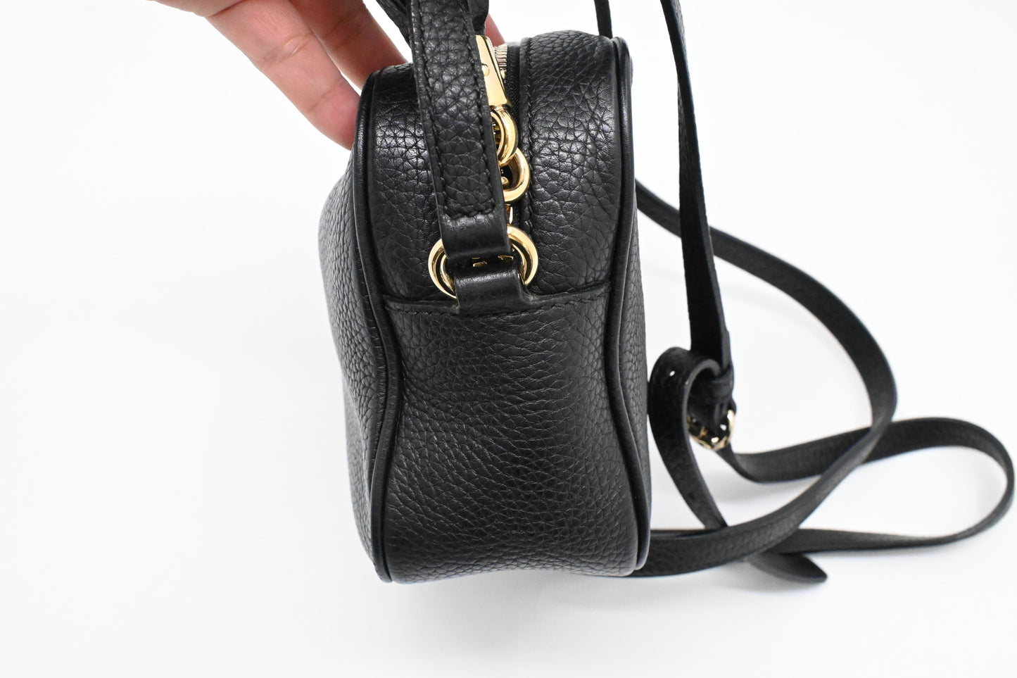 Gucci Soho Disco Crossbody Bag in Black Leather