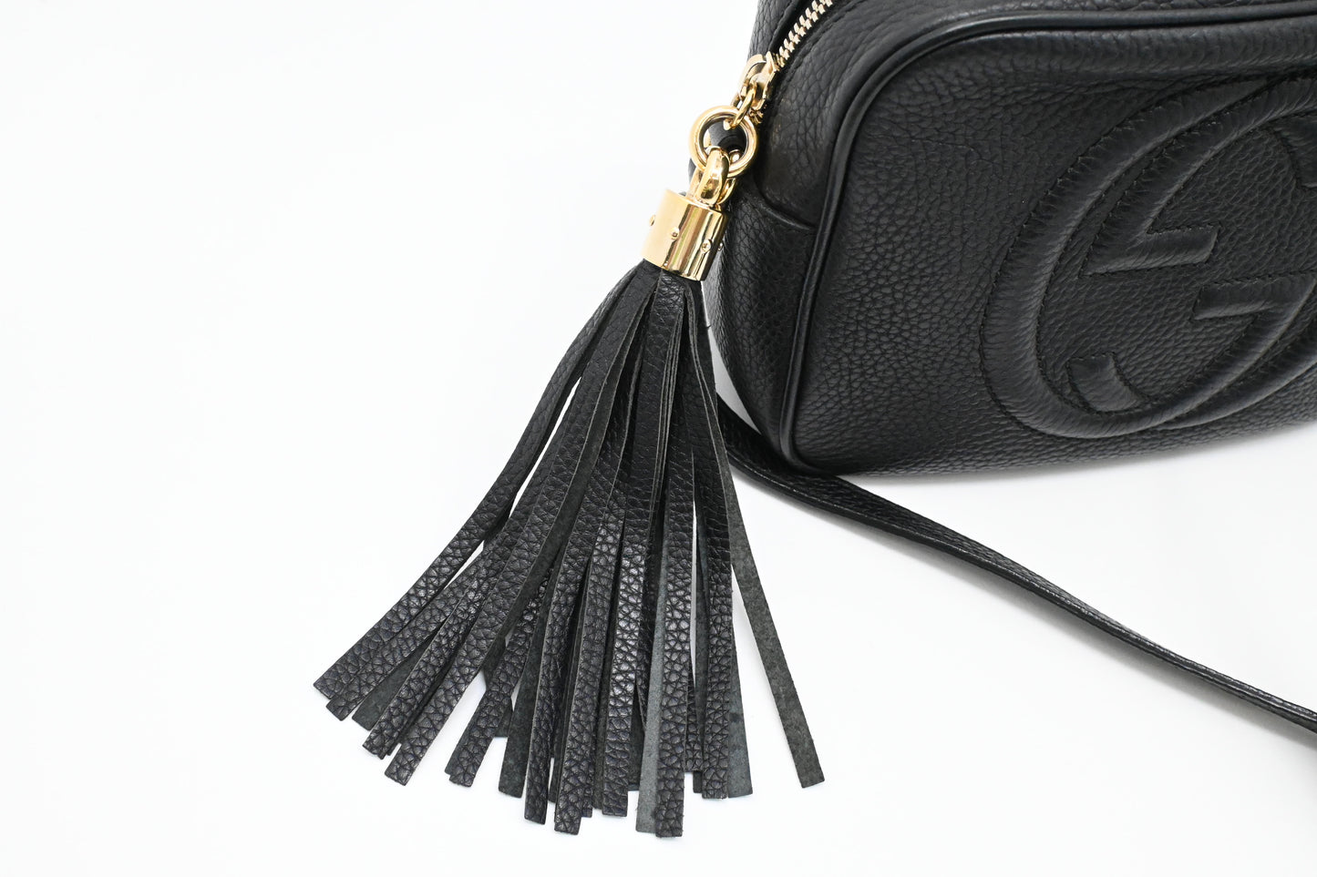 Gucci Soho Disco Crossbody Bag in Black Leather