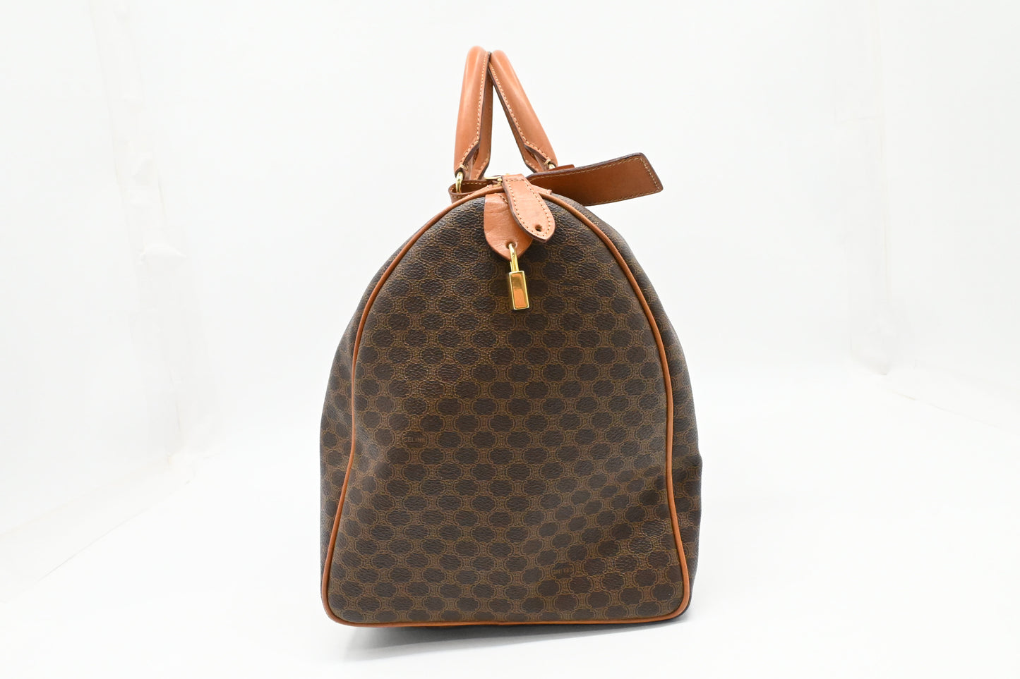 Celine Travel Bag in Brown Macadam Coated Canvas