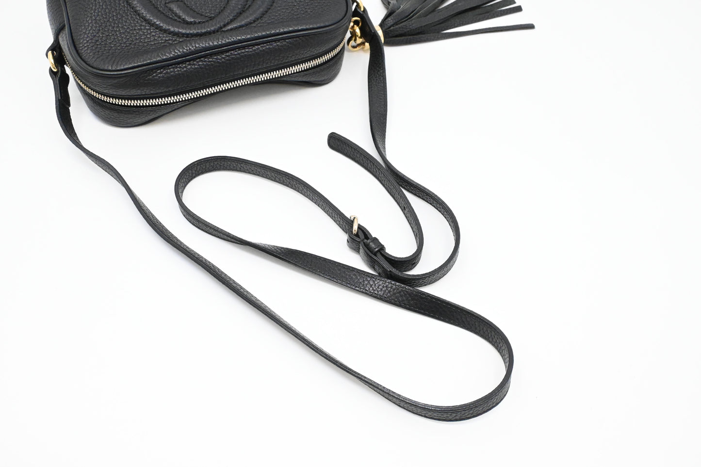 Gucci Soho Disco Crossbody Bag in Black Leather